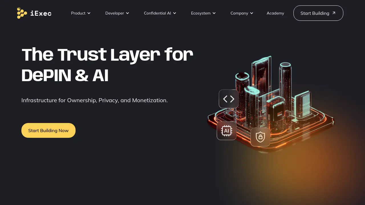 iExec - Trust Layer for Decentralized AI & Confidential Computing