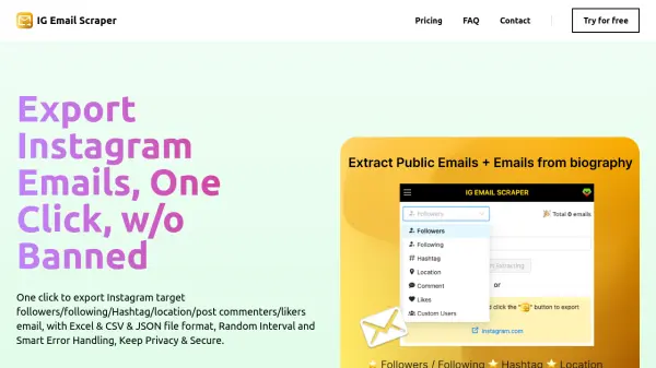 IG Email Scraper
