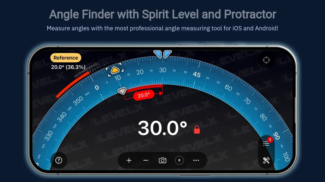 Level Protactor iLevel - Protractor & Level - Measure angles and level surfaces with ...