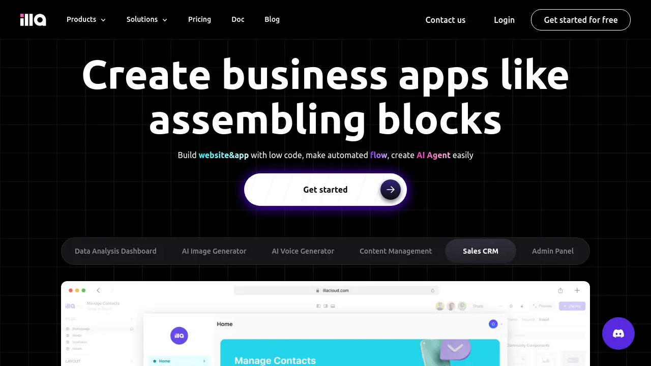 ILLA Cloud - Create business apps like assembling blocks