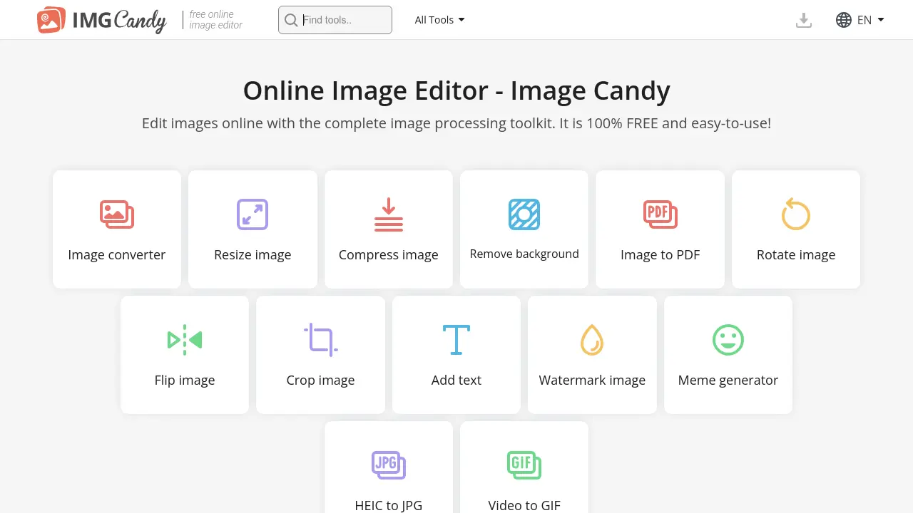 Candy Inline Image Candy - Complete Online Image Processing Toolkit