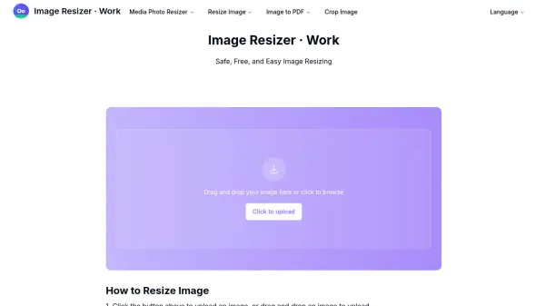 Image Resizer · Work