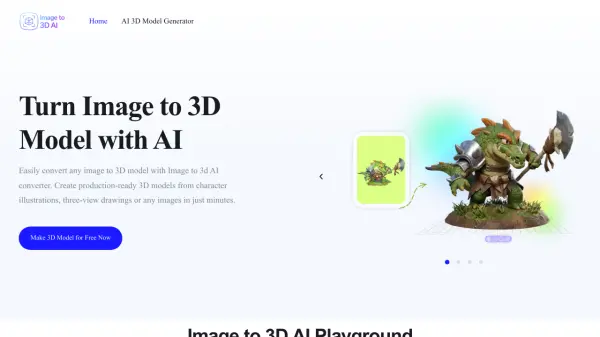 Image to 3D AI