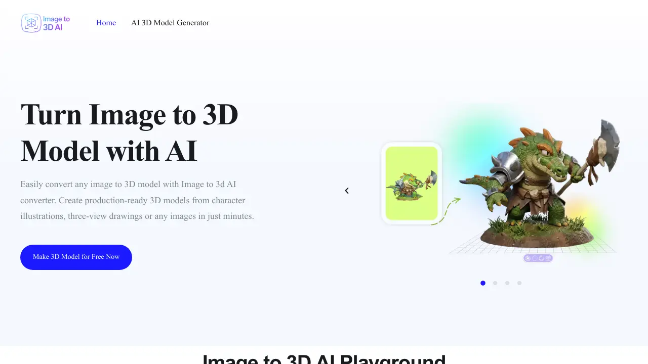 Image to 3D AI - Convert Any Image into a Production-Ready 3D Model in ...