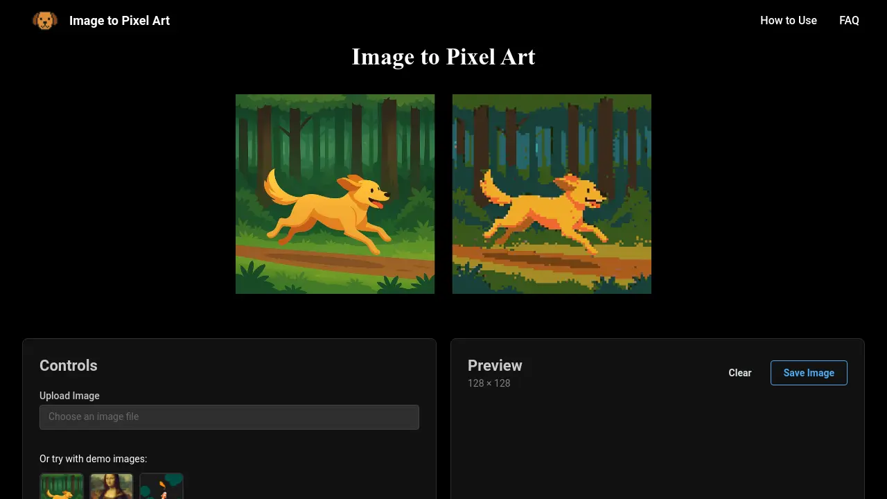 Image to Pixel Art - Transform your images into retro pixel art with ...