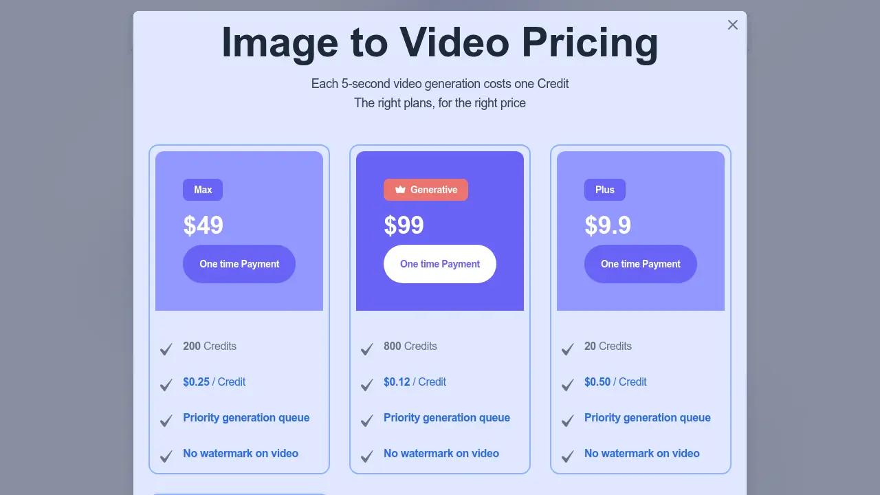 Image2Video AI screenshot