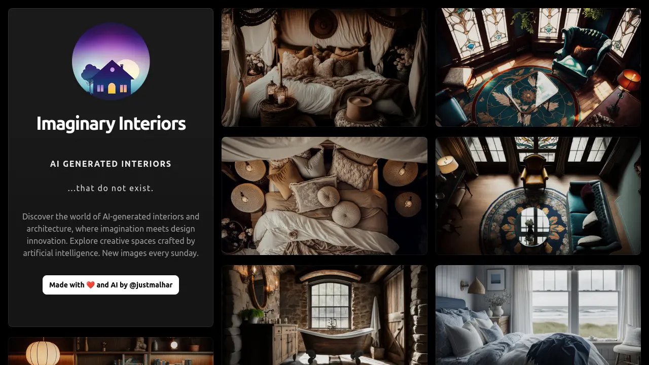 Imaginary Interiors - AI Generated Interiors That Do Not Exist