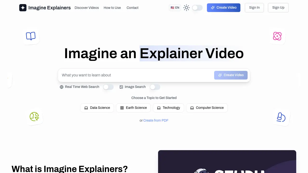 Imagine Explainers - Transform Any Topic into Engaging AI-Powered ...
