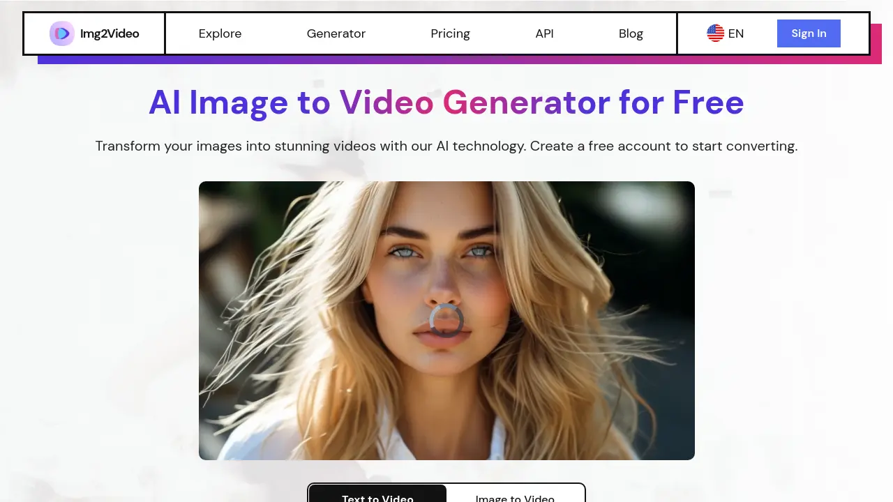 img2video.ai screenshot