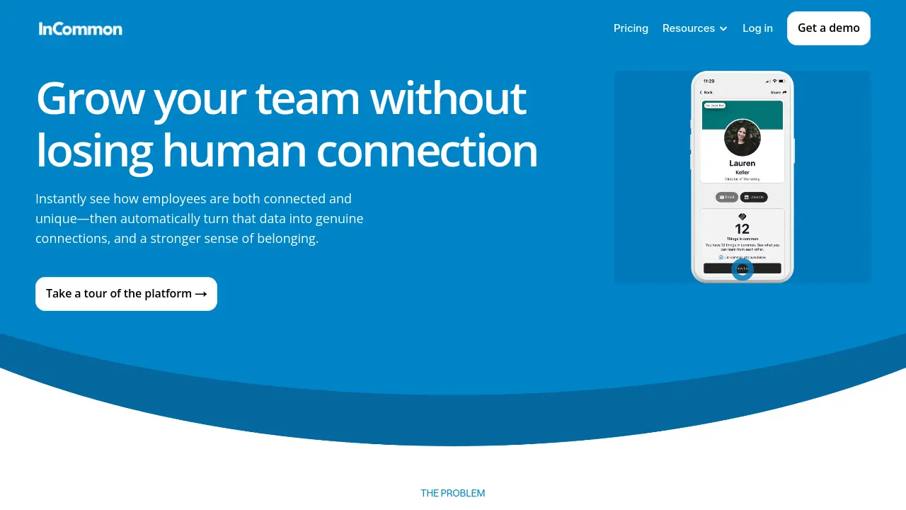 Incommon InCommon - Personalize Employee Connections with AI-Driven Insights