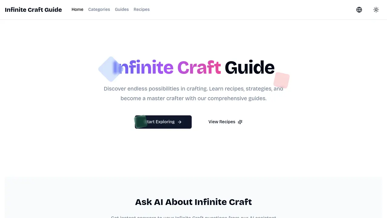 Infinite Craft Guide - Discover endless possibilities in crafting.
