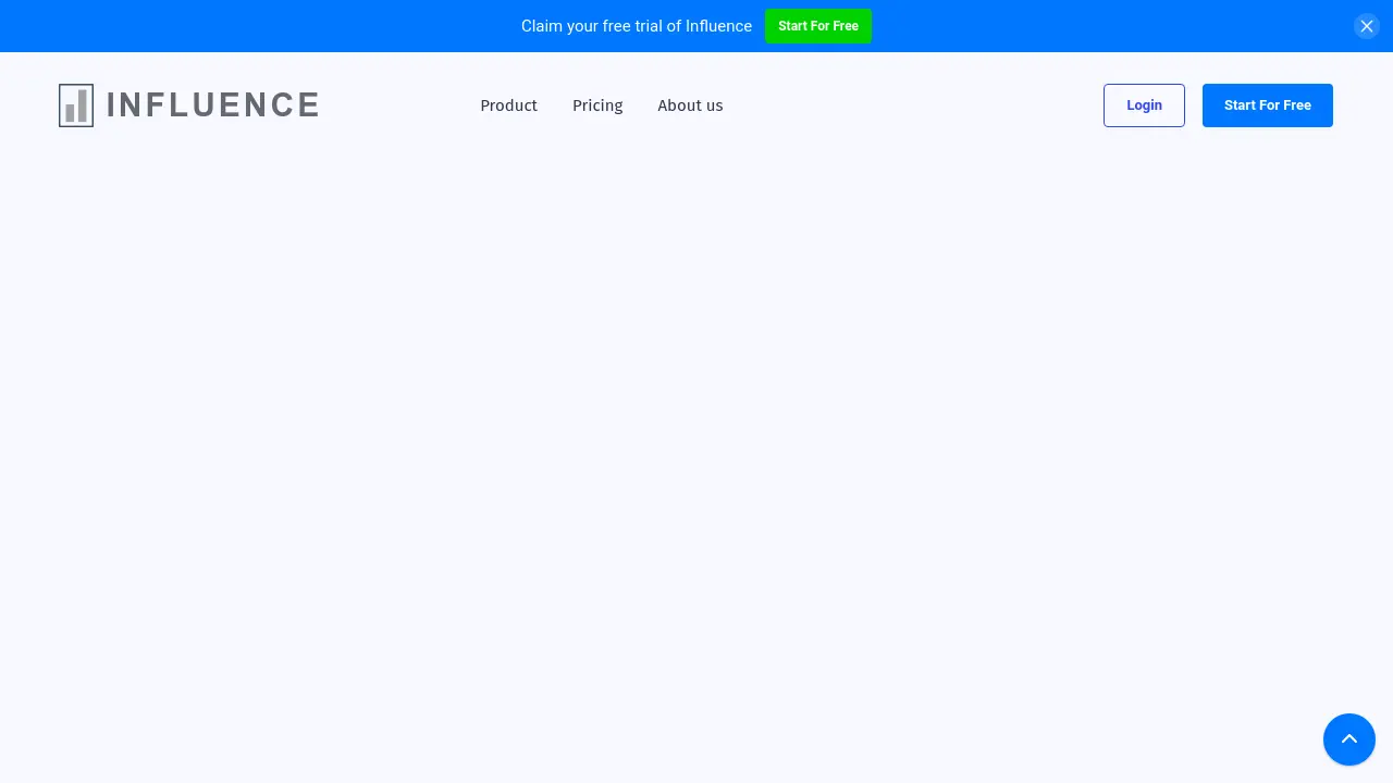 Influence screenshot