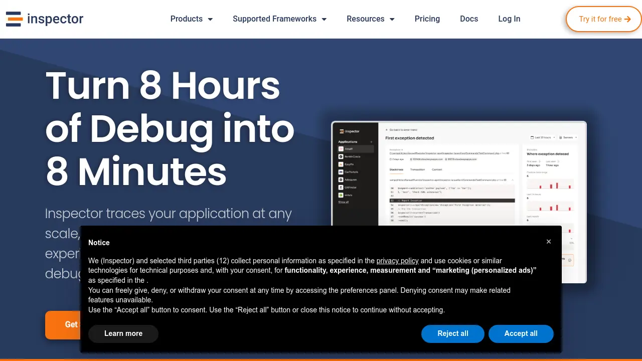 Inspector - Turn 8 Hours of Debug into 8 Minutes