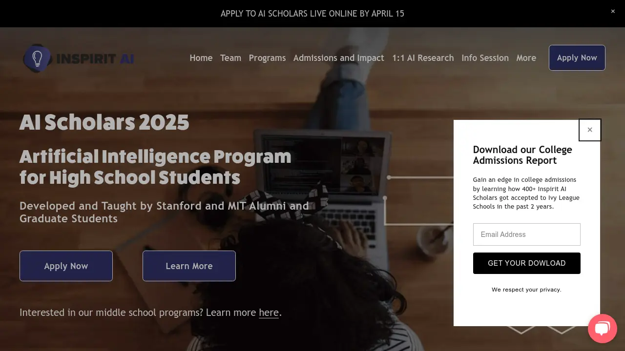 Inspirit AI - Artificial Intelligence Program for High School Students