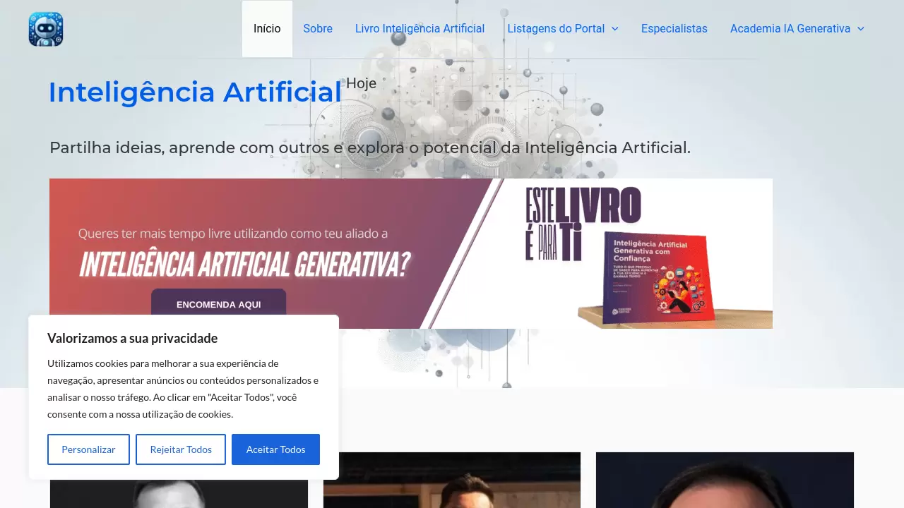 Inteligência Artificial Hoje