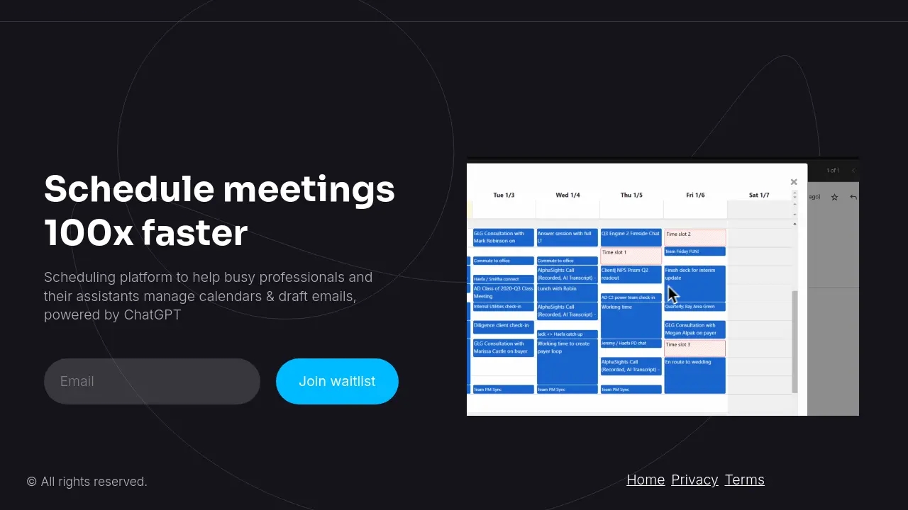 Ipso AI - Schedule meetings 100x faster
