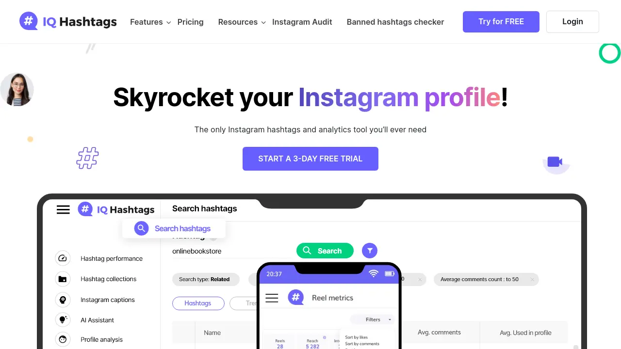 IQ Hashtags screenshot