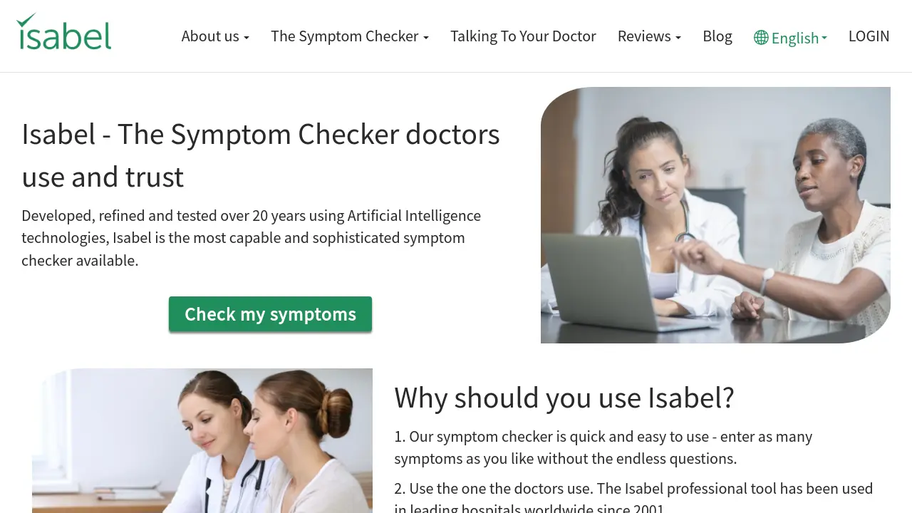 Isabel Symptom Checker The Symptom Checker Doctors Use and Trust