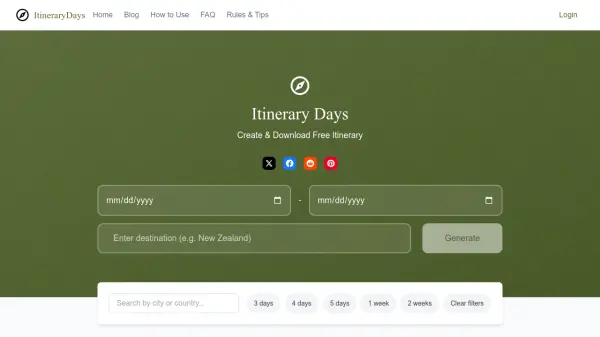 ItineraryDays