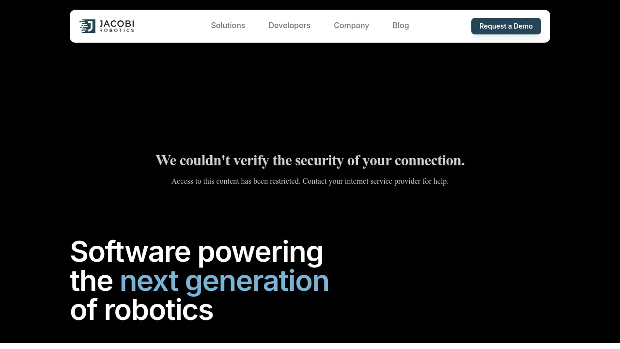 Jacobi Robotics - Making Robot Automation Accessible
