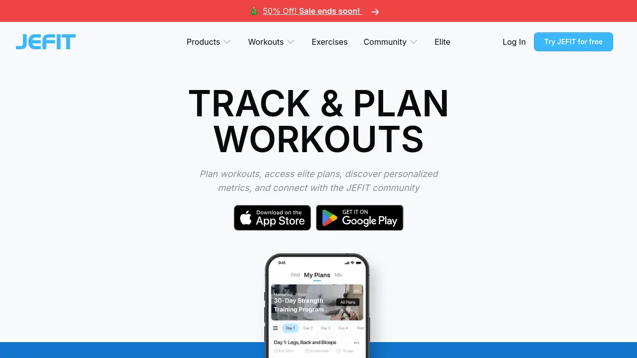 JEFIT - Track & Plan Workouts with AI-Powered Fitness Analytics