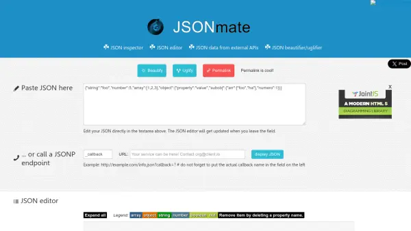 JSONmate