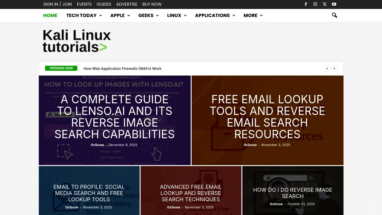Kali Linux Tutorials - Comprehensive tutorials and tools for Linux ...