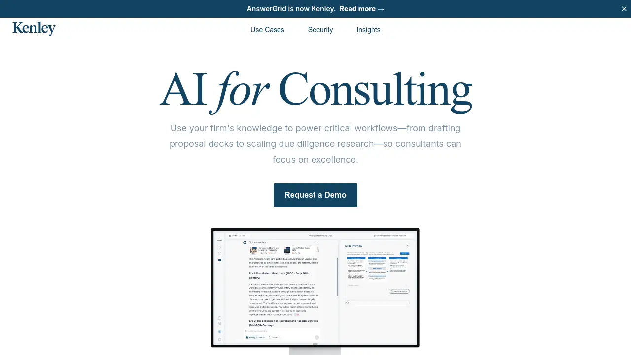 Kenley - AI Platform for Consulting Firms