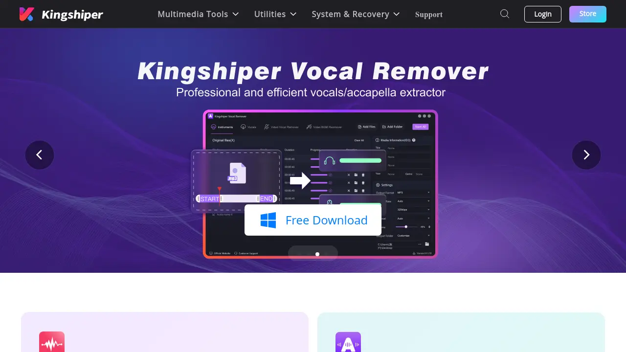 Kingshiper Vocal Remover screenshot