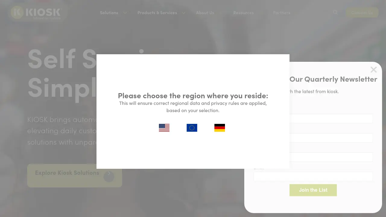 KIOSK Self Service, Simplified
