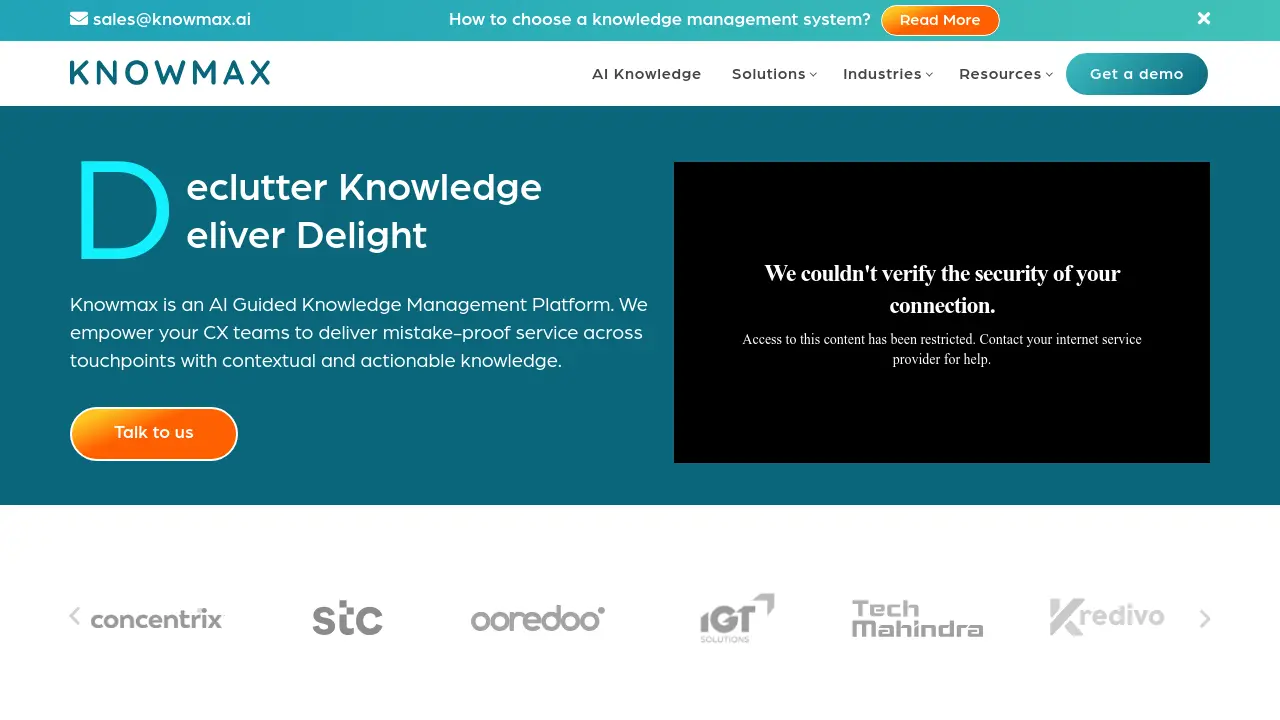 Knowmax - AI-Guided Knowledge Management Platform