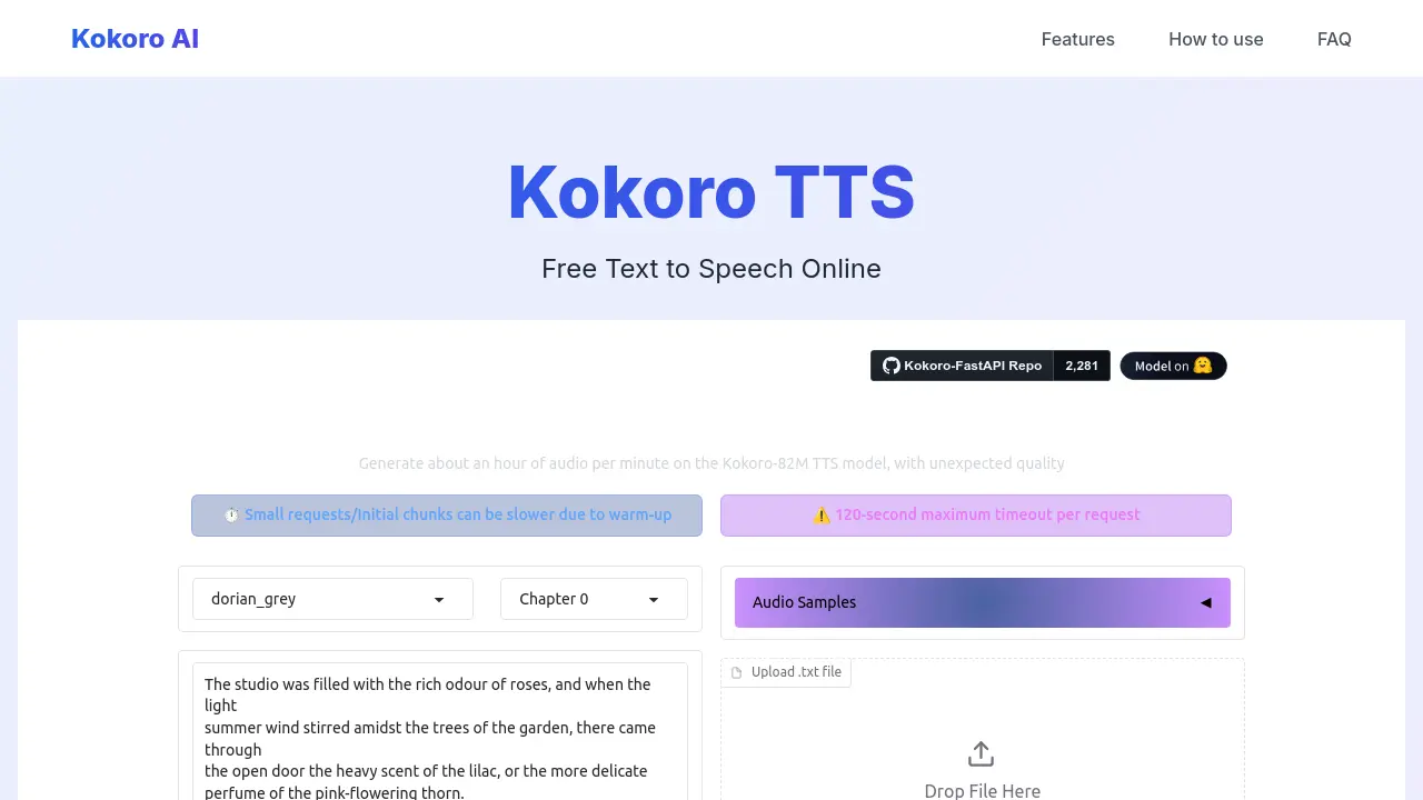kokoroai.org screenshot