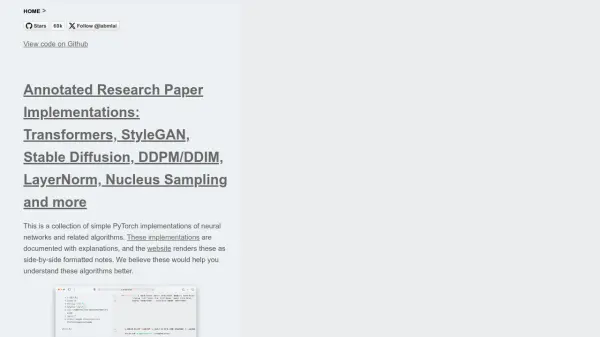 Labml Neural Networks