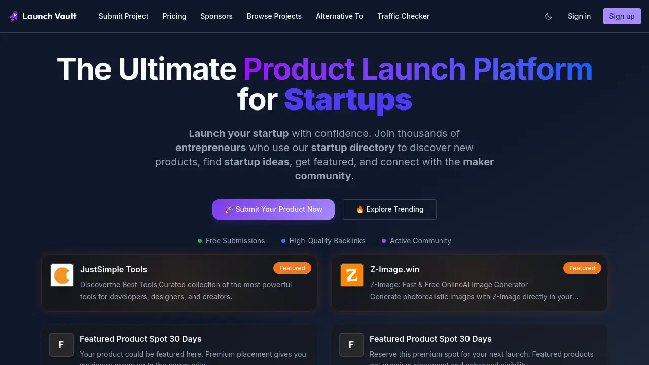 Launch Vault - The Ultimate Product Launch Platform for Startups