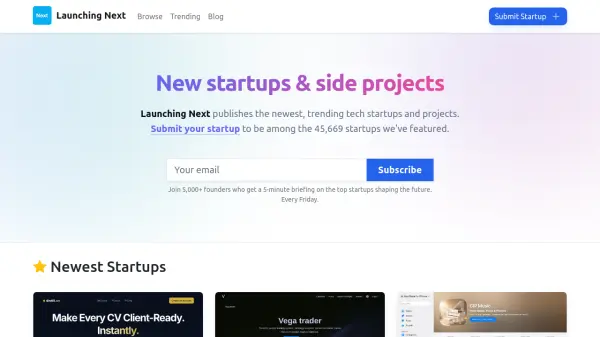 Launching Next
