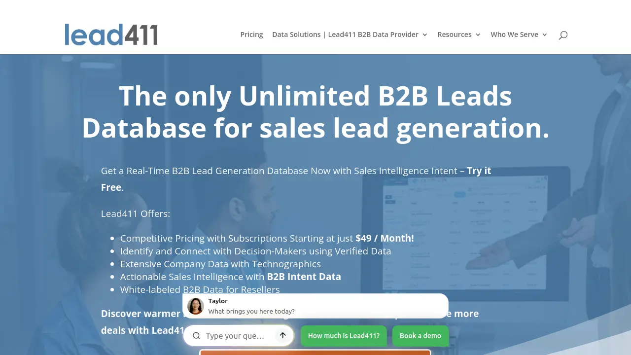 Lead411 - The only Unlimited B2B Leads Database for sales lead generation