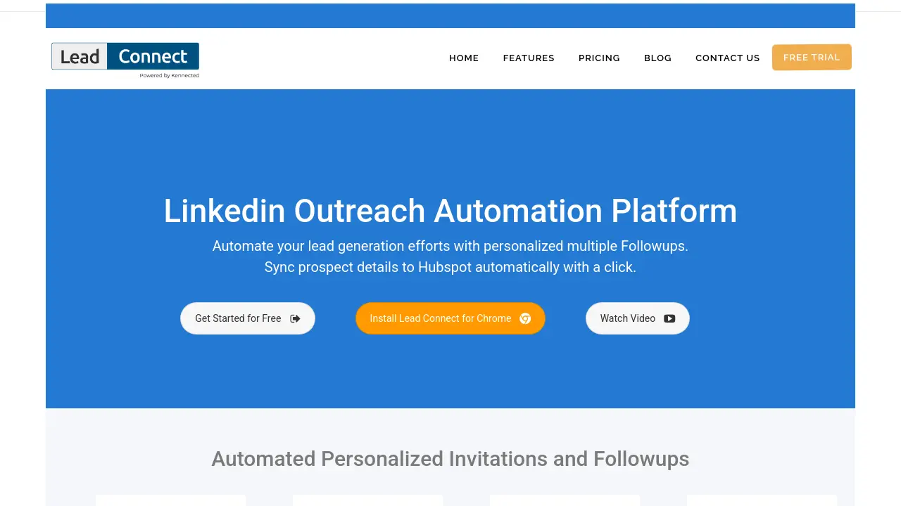 LeadConnect - LinkedIn Outreach Automation for Smarter Lead Generation