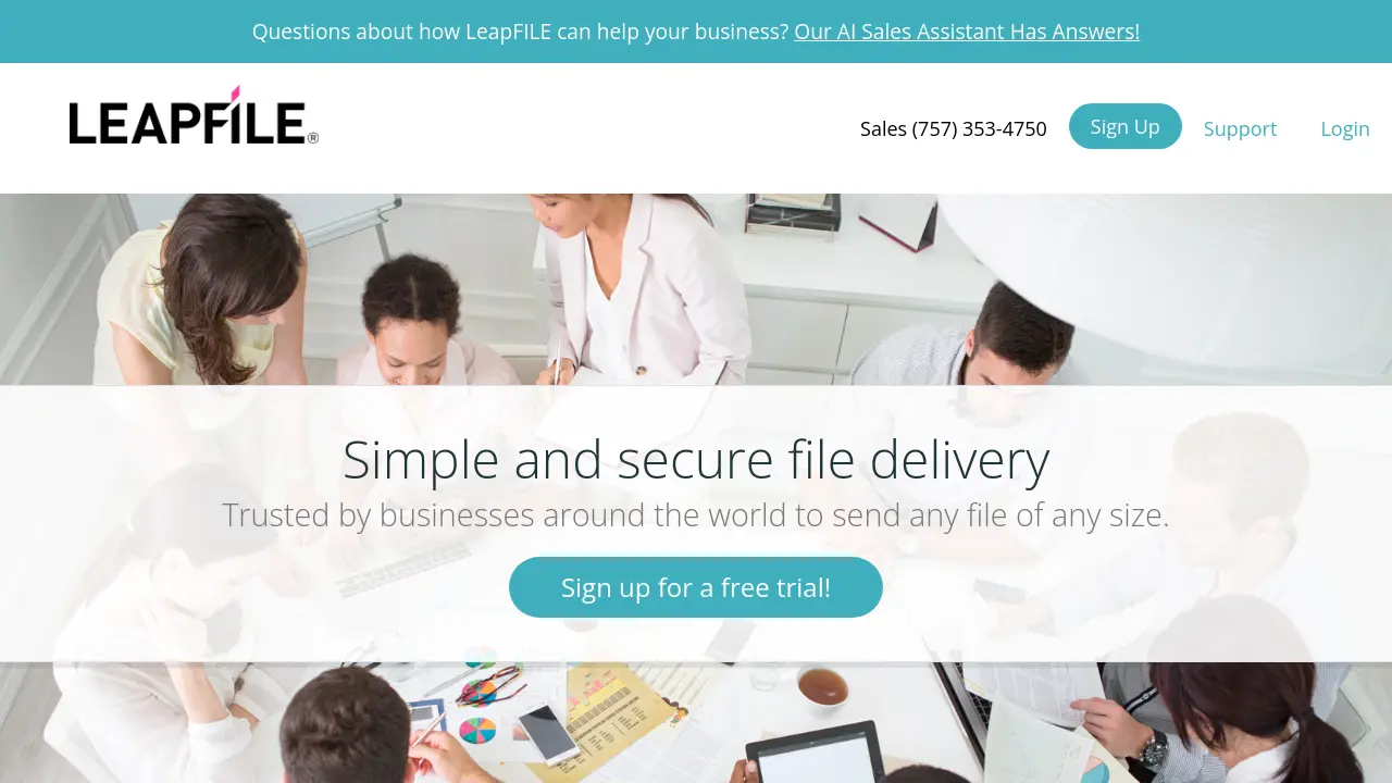 File Delevry LeapFILE - Simple and secure file delivery for businesses