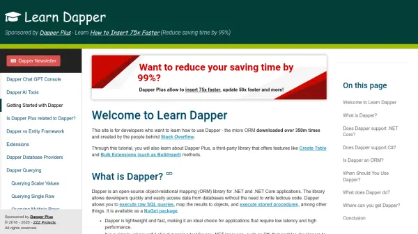 Learn Dapper
