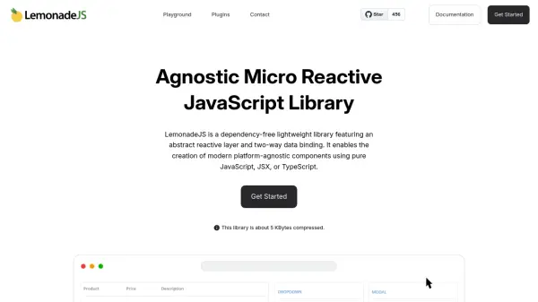 LemonadeJS