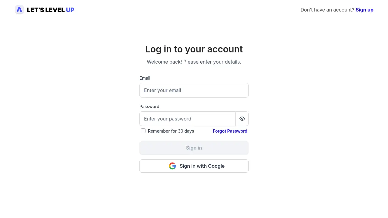 LetsLevelUp - Level Up Your Career with Your AI Coach