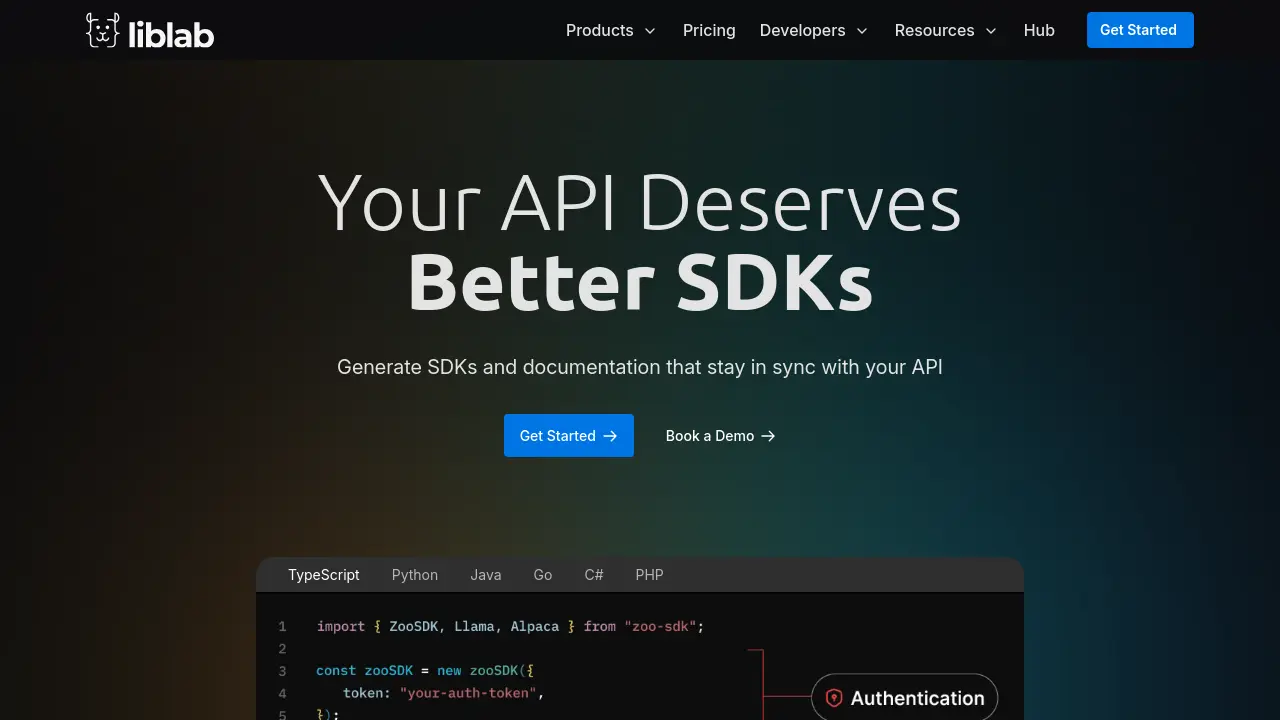 liblab - Auto-generate SDKs, Documentation, and AI Integration for Your API