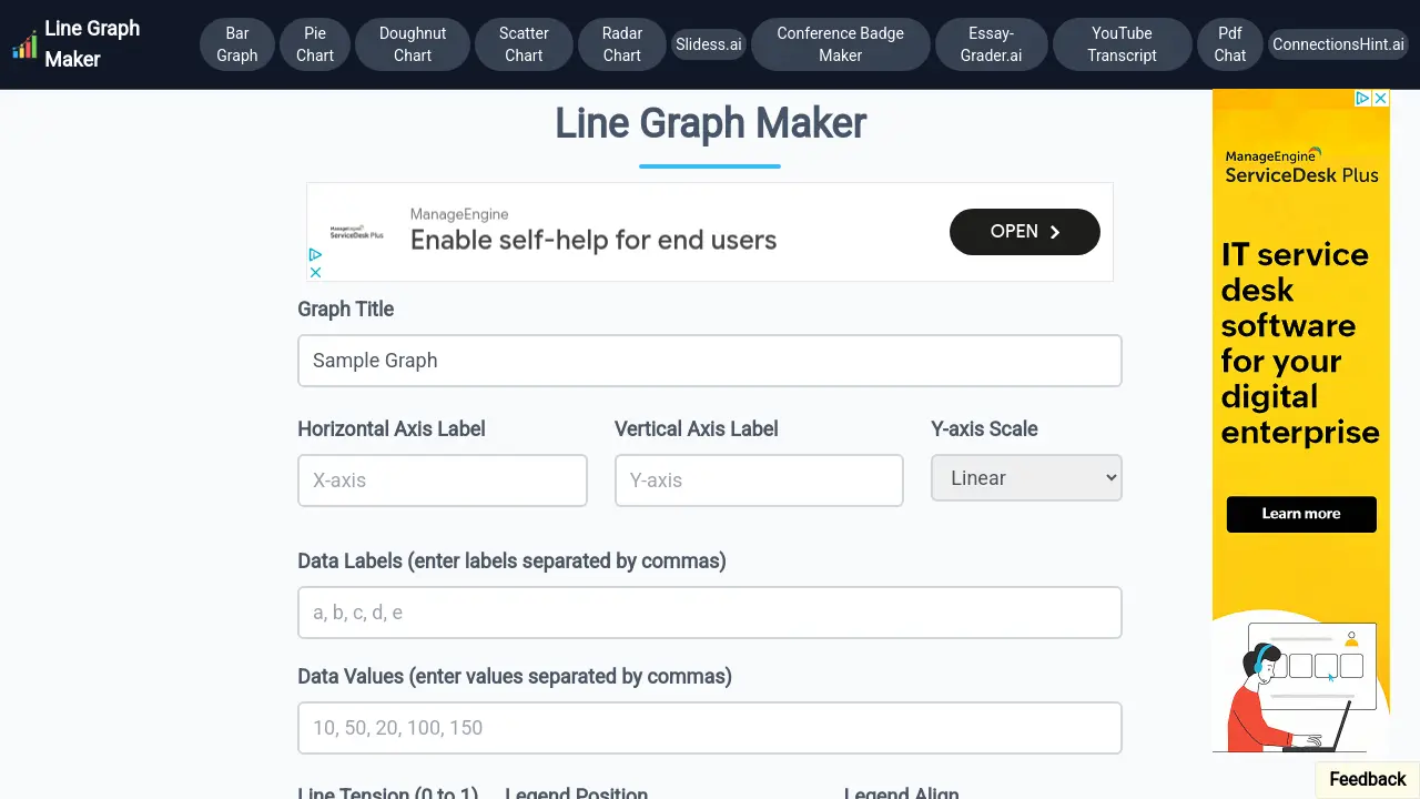 Line Graph Maker - Create Custom Line Graphs Online