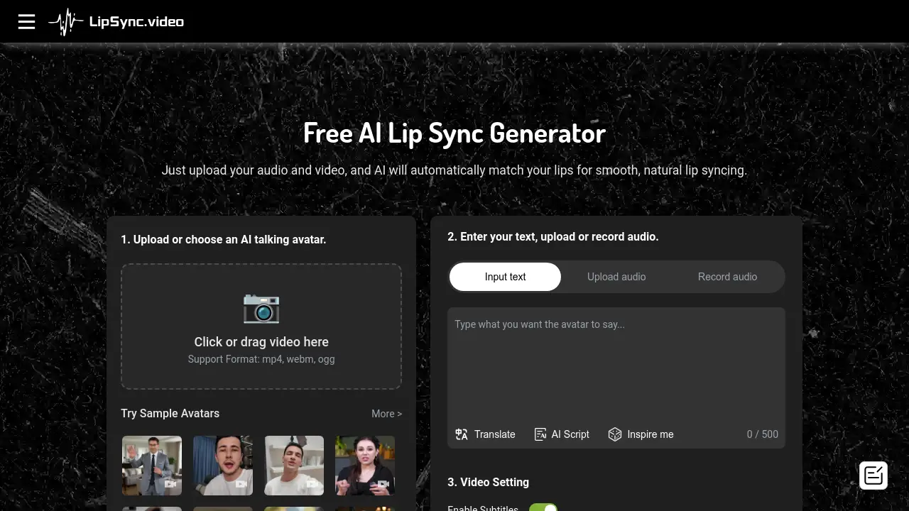 LipSync.video screenshot