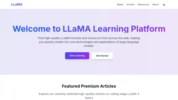 LLaMA Learning Platform
