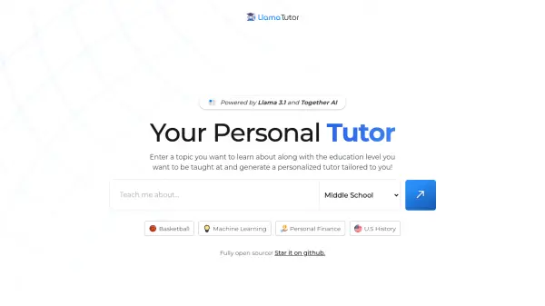 Llama Tutor