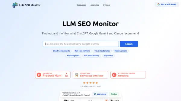 LLM SEO Monitor