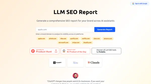 LLM SEO Report