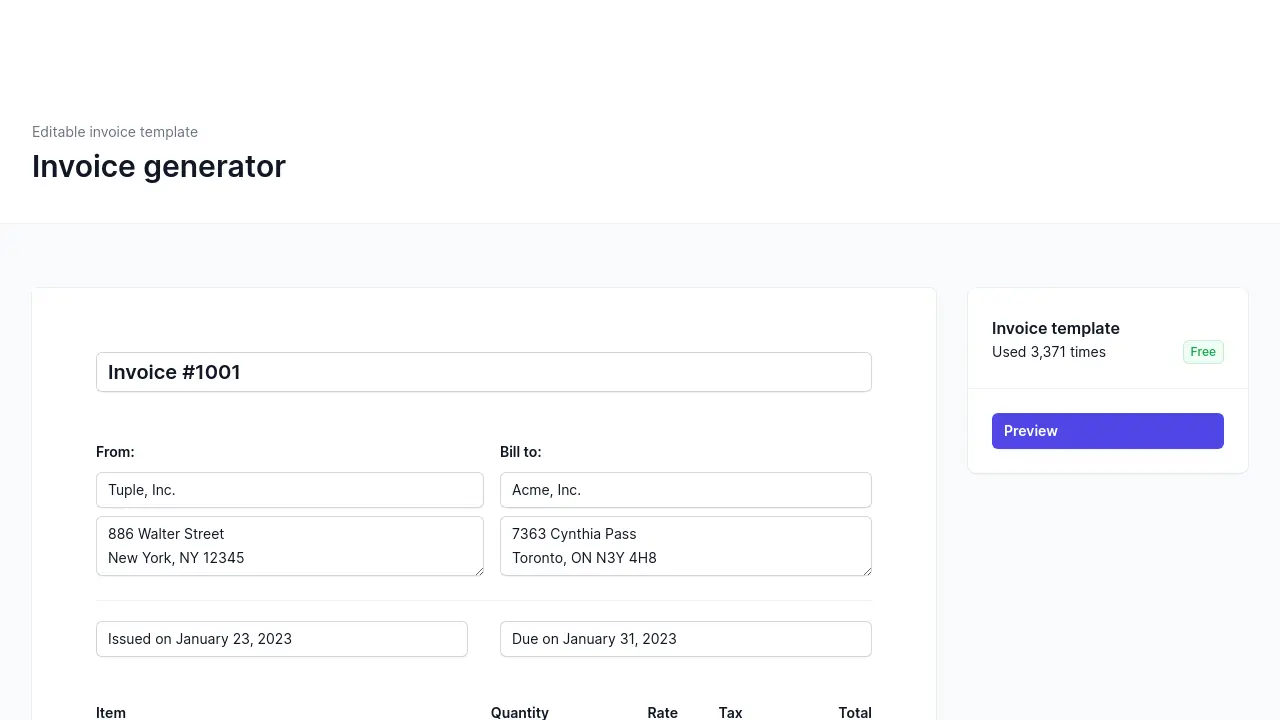 LogicInvoice - Automate professional invoicing with customizable templates