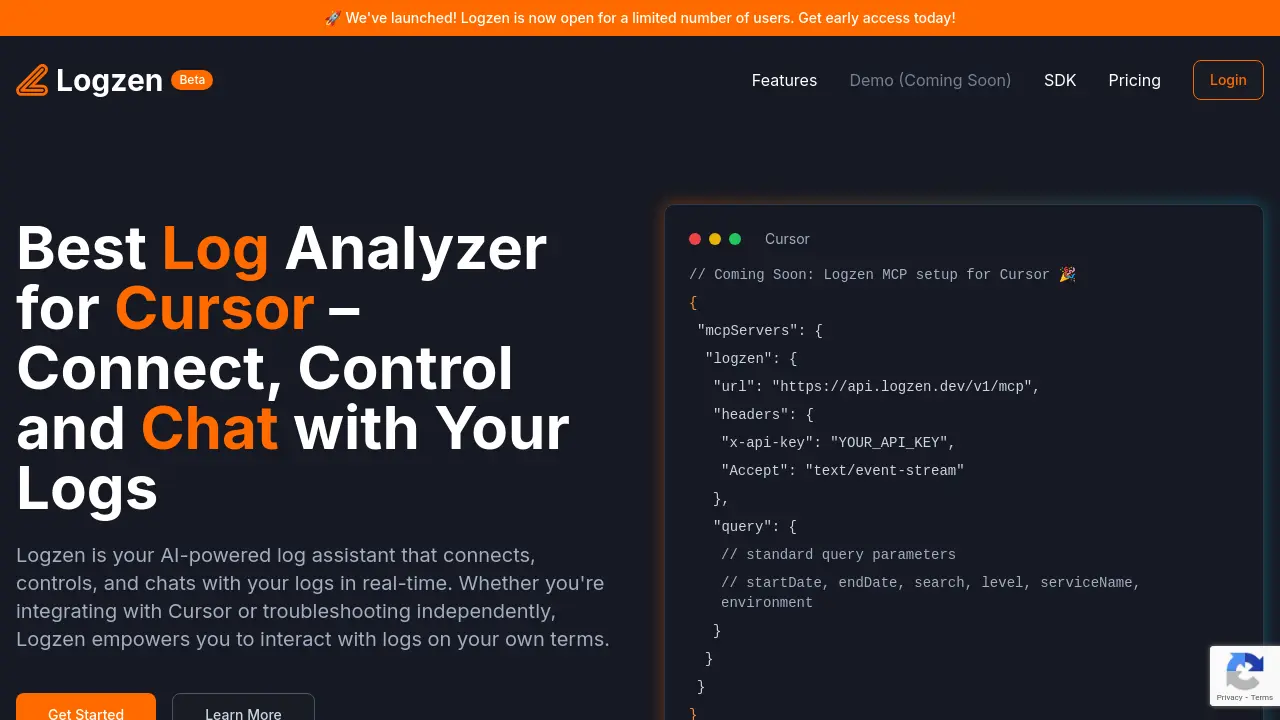 Logzen - Best Log Analyzer for Cursor – Connect, Control and Chat with ...